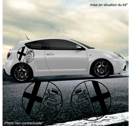 kit autocollants voiture pour alfa romeo