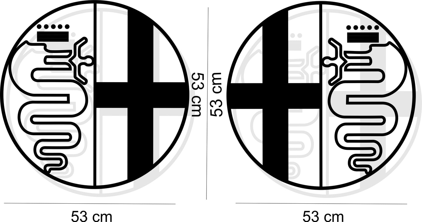 kit autocollants voiture pour alfa romeo