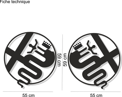 kit autocollants voiture alfa romeo