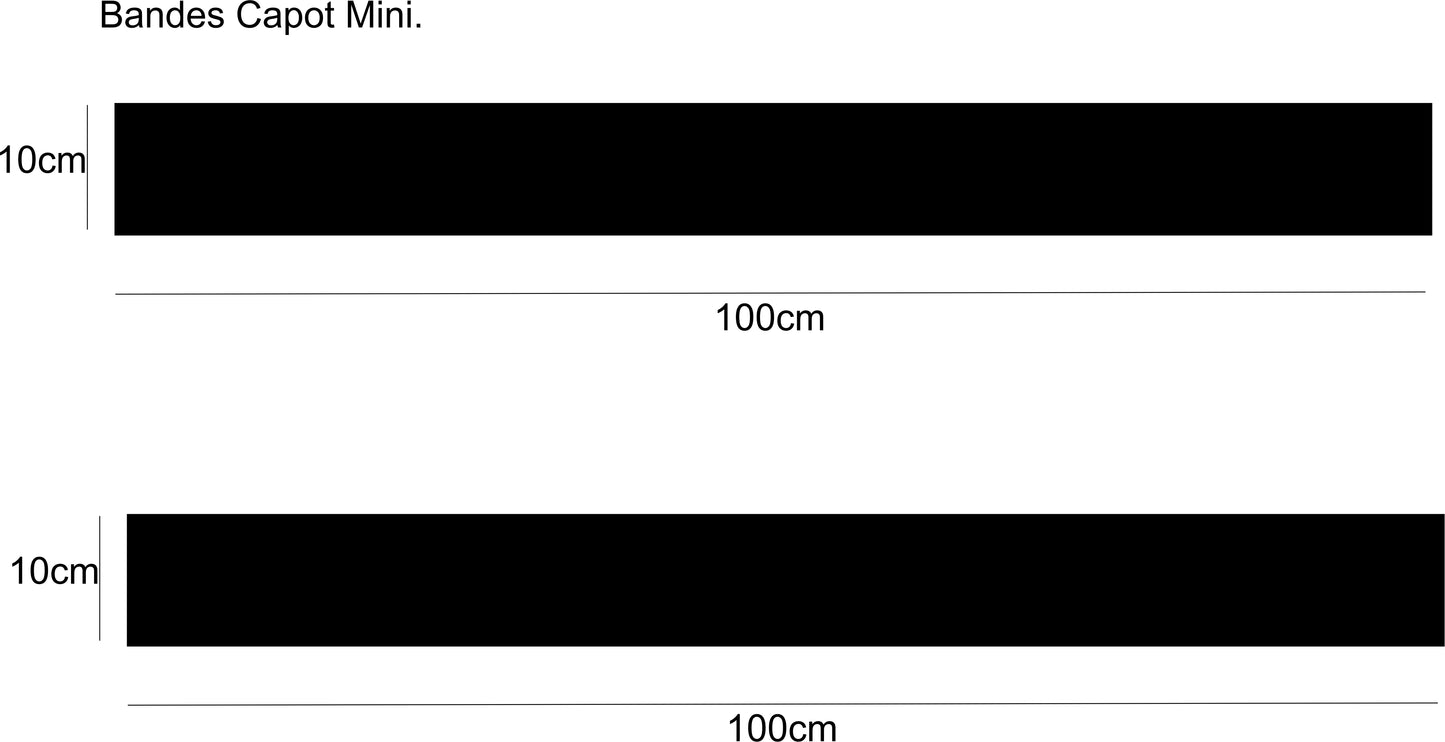 stickers autocollants pour Capot mini - kit décoration adhésif