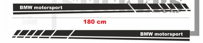 Sticker kit décoration bandes latérales bas de caisse – Compatible toutes bmw