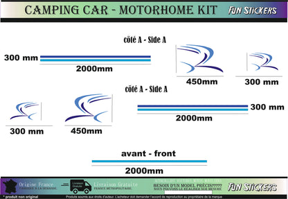 Sticker kit décoration intégral – Compatible toutes marques camping-car