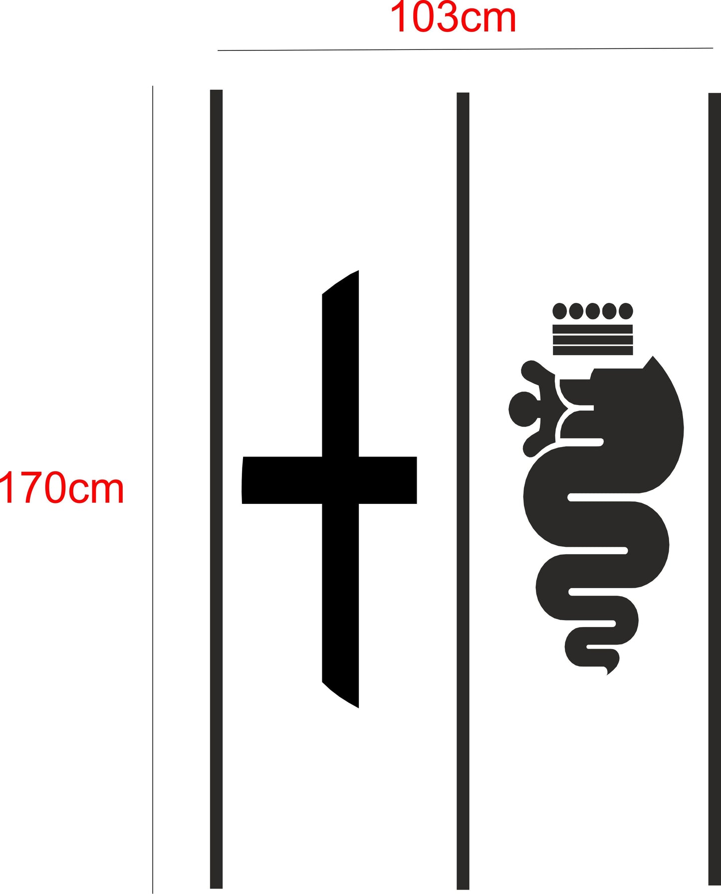 Sticker kit décoration Toit – Compatible toutes alfa romeo