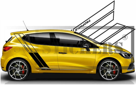 stickers autocollants pour RENAULT - kit décoration BANDES LATERALES SPORT