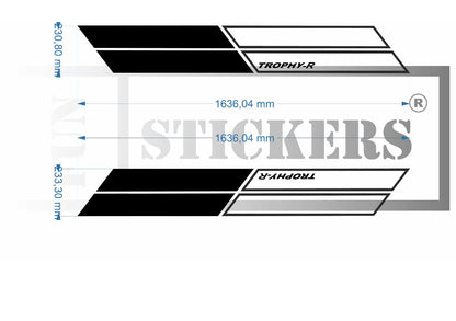 stickers autocollants pour RENAULT - kit décoration BANDES LATERALES SPORT