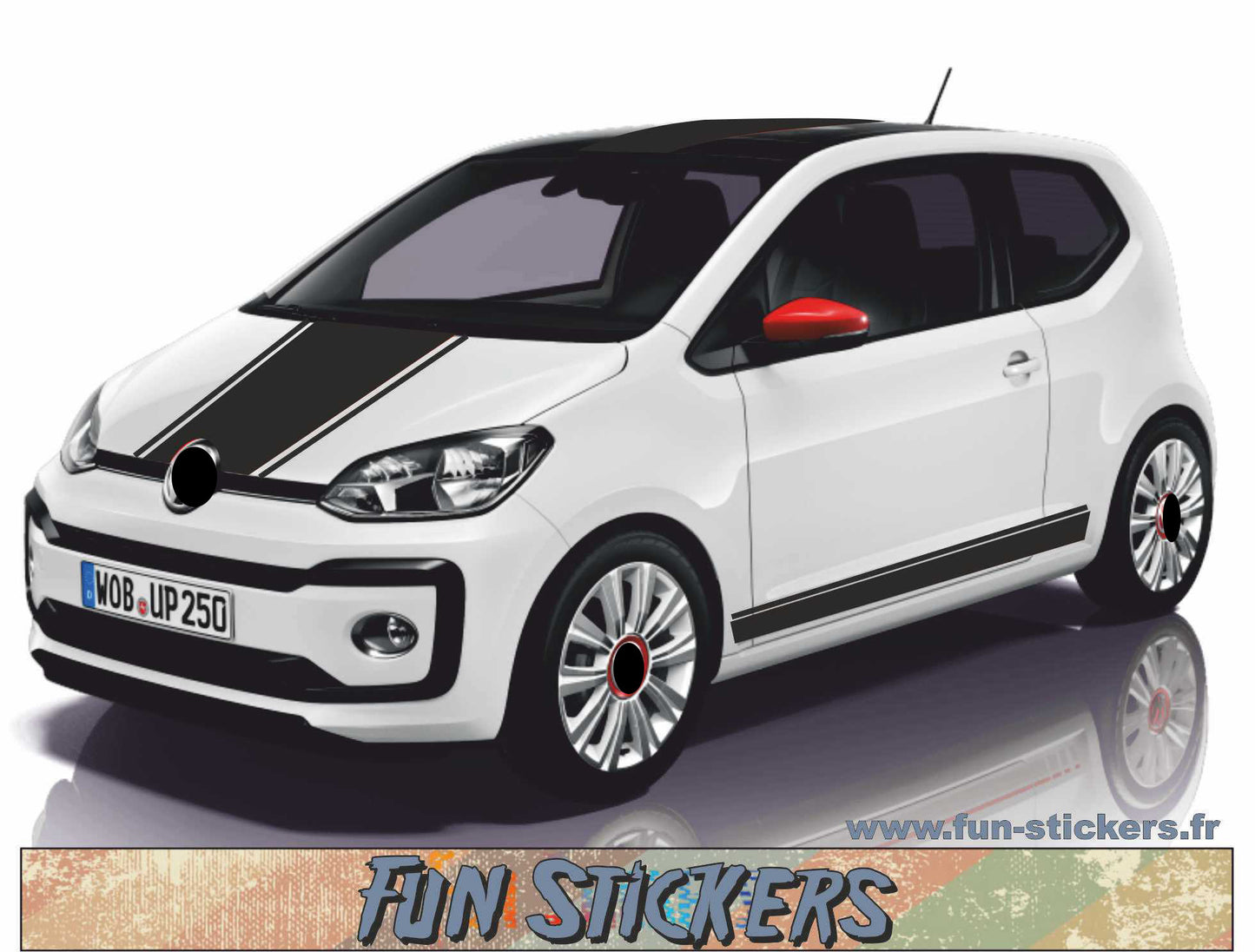 stickers autocollants pour Volkswagen Up- kit décoration