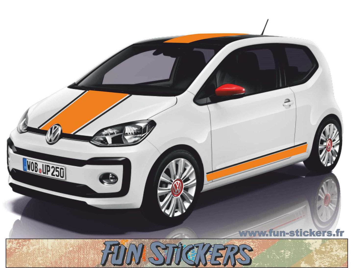 stickers autocollants pour Volkswagen Up- kit décoration