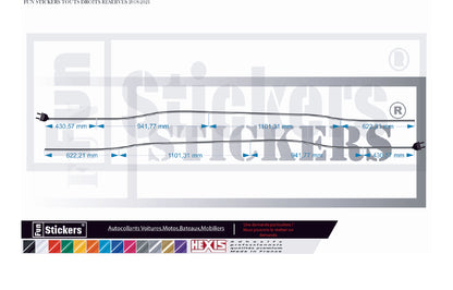 stickers autocollants RENAULT TWINGO 3 ELECTRIQUE - kit décoration intégral
