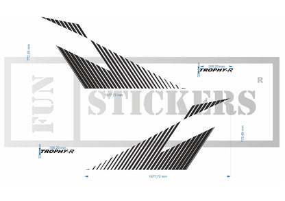 stickers autocollants pour RENAULT - kit décoration EFFET RS TROPHY