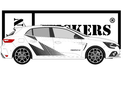stickers autocollants pour RENAULT - kit décoration EFFET RS TROPHY