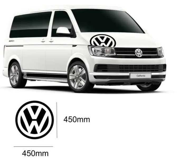 stickers autocollants pour Volkswagen voiture ou transporter - kit décoration Logo