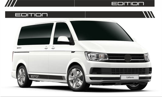 stickers autocollants pour volkswagen van transporter écriture EDITION - kit décoration