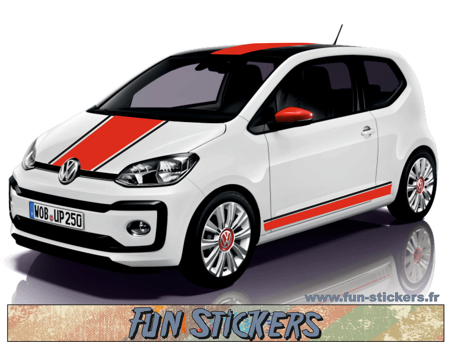 stickers autocollants pour Volkswagen Up- kit décoration