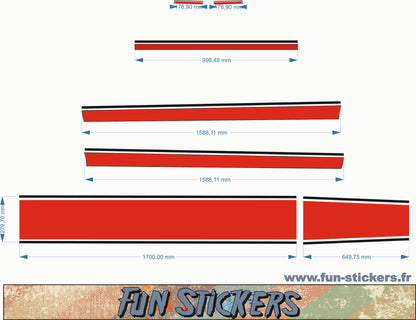 stickers autocollants pour Volkswagen Up- kit décoration