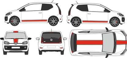 stickers autocollants pour Volkswagen Up- kit décoration
